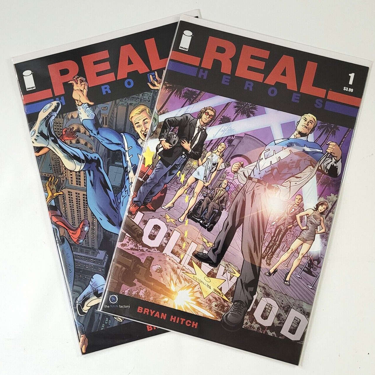 Lot (2) Real Heroes #1 #3 Image Comics (2014) Bryan Hitch