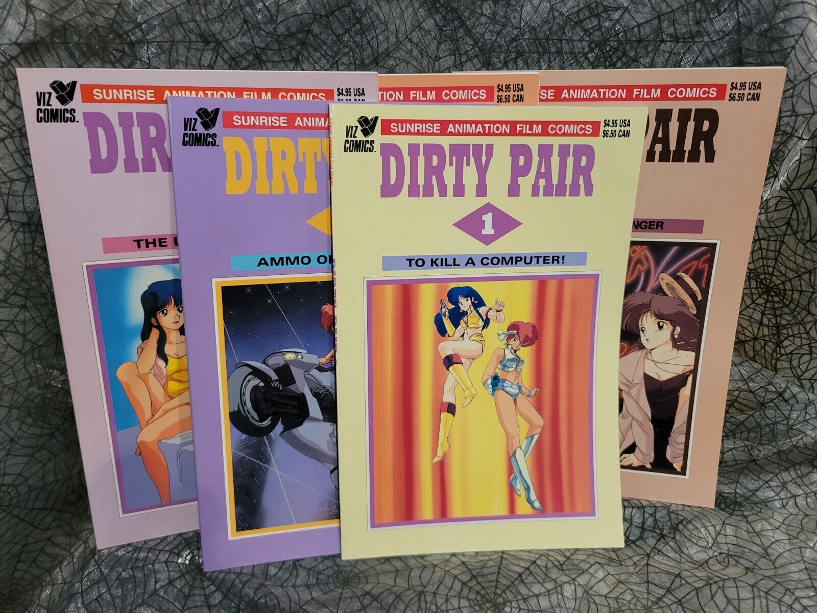 Dirty Pair #1-5 Complete 1994 Anime Manga Viz Comics #1 2 3 4 5 VF/NM Lot Set
