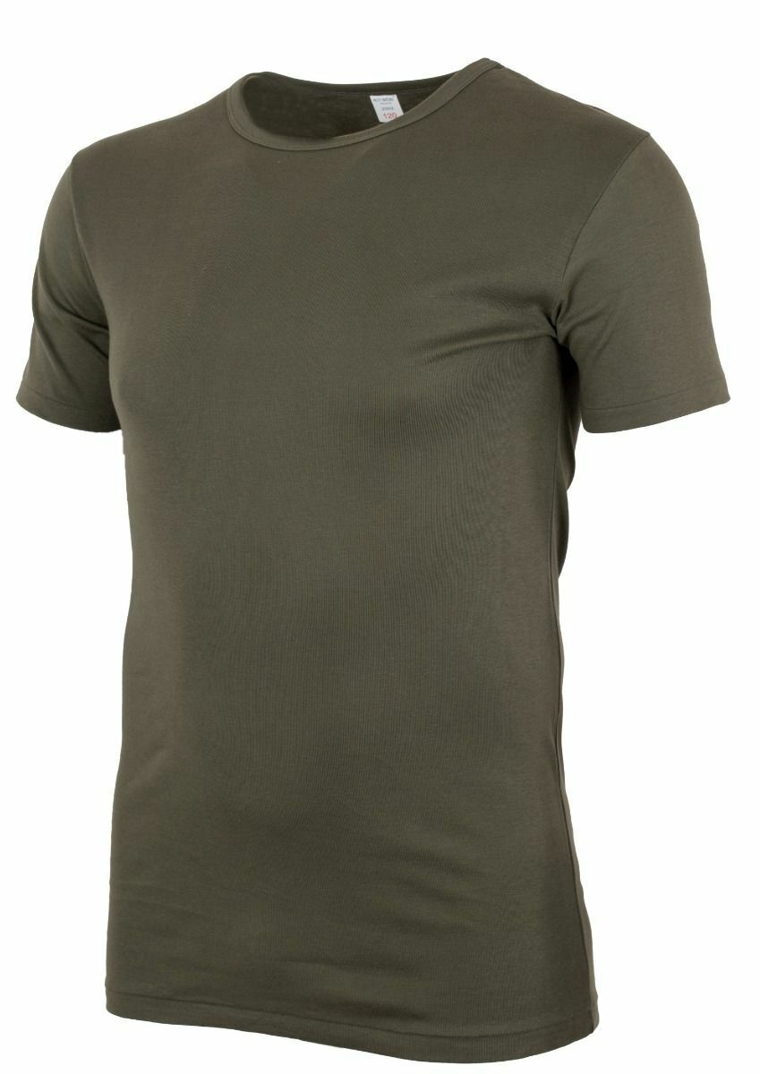  Authentic Unissued French Army T-Shirt - OD Green 100% Cotton Breathable Large