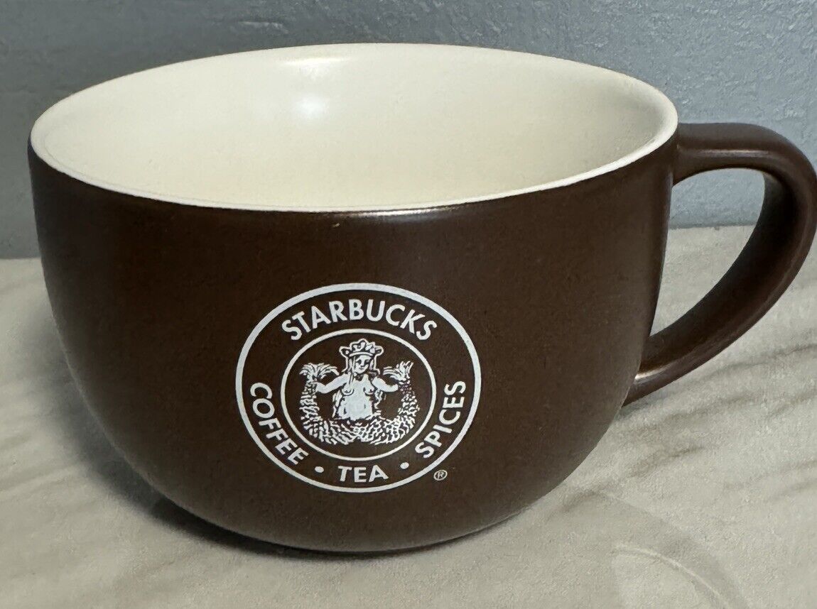 Starbucks Coffee Tea Spices First 1st Store Brown Matte Cup Mug 10 oz