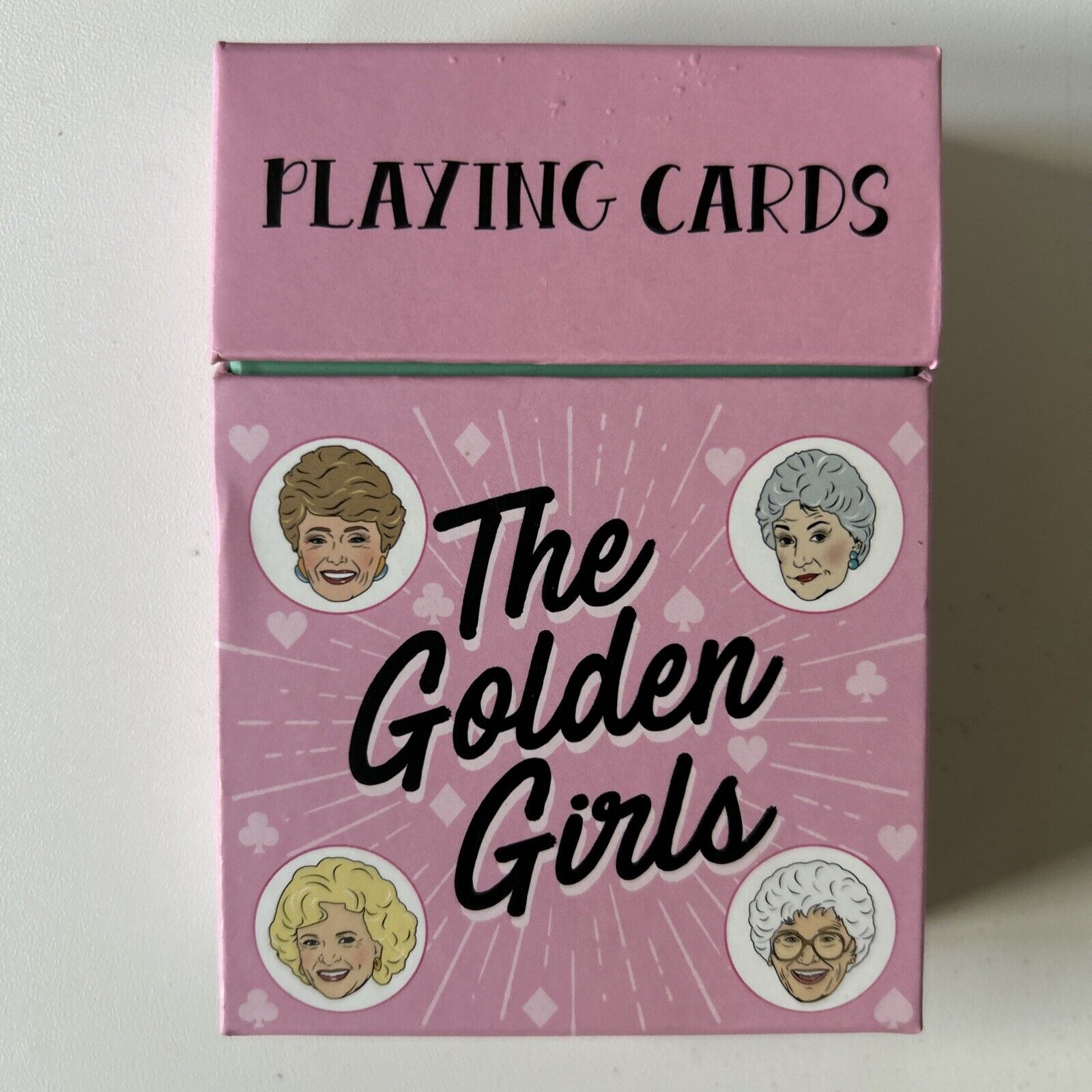 The Golden Girls Playing Cards Dorthy, Rose, Sophia, Blanche.