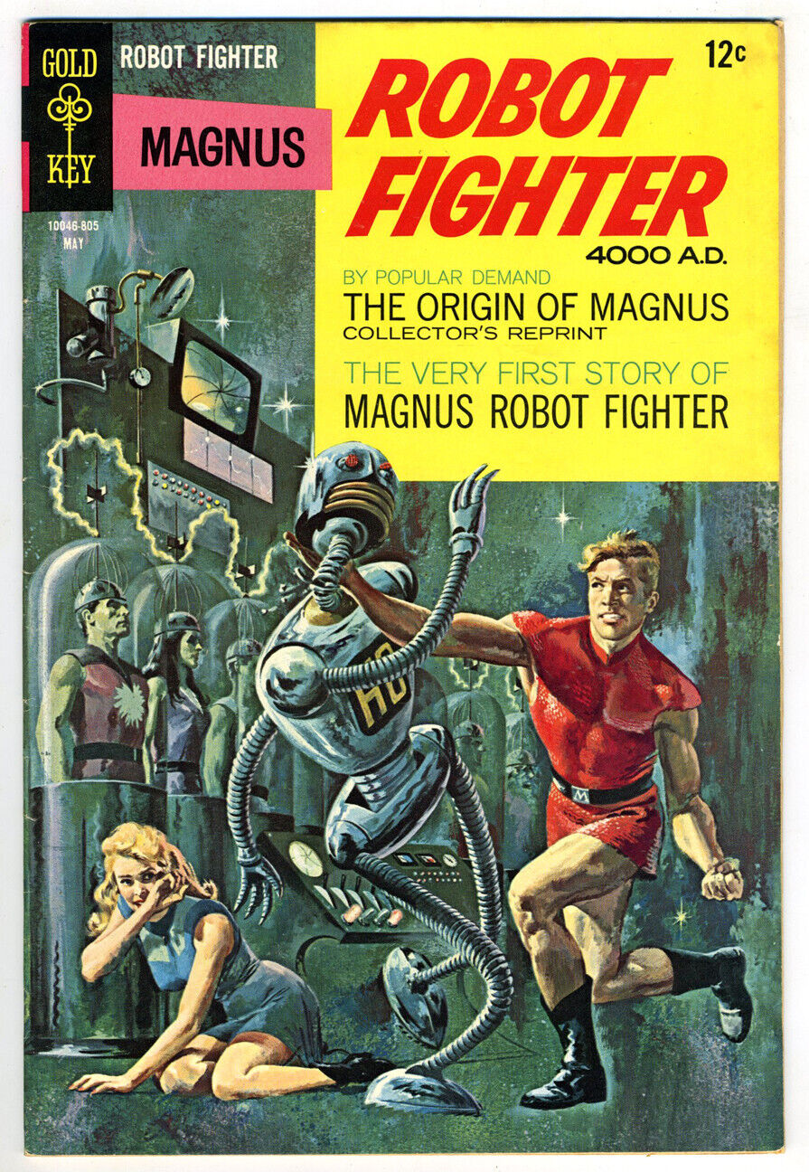Gold Key Magnus Robot Fighter #22 1968 4.5 VG+ OW pages