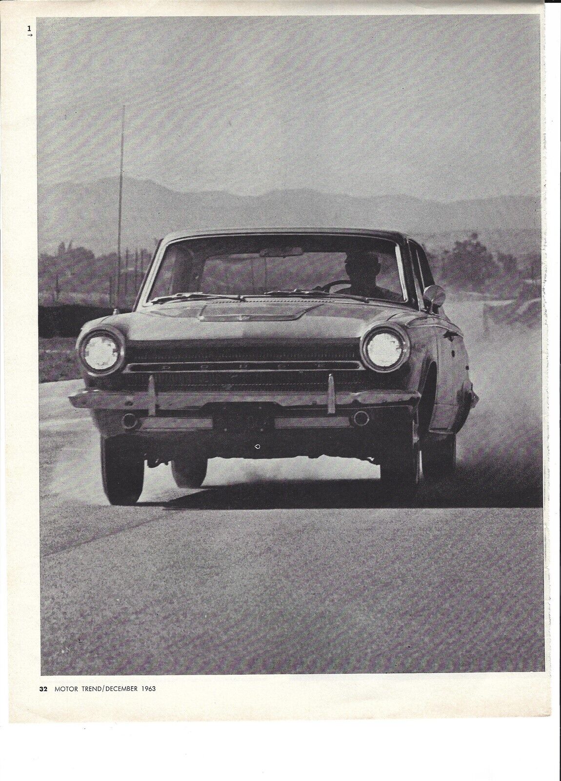 1964 DODGE DART GT HARDTOP 6 PG ROAD TEST MOPAR
