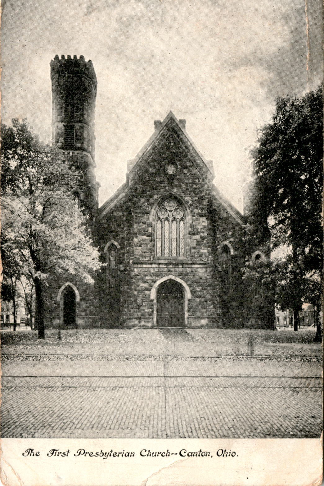 Postcard, First Presbyterian Church, Canton, Ohio, August 13, 1910, Postcard