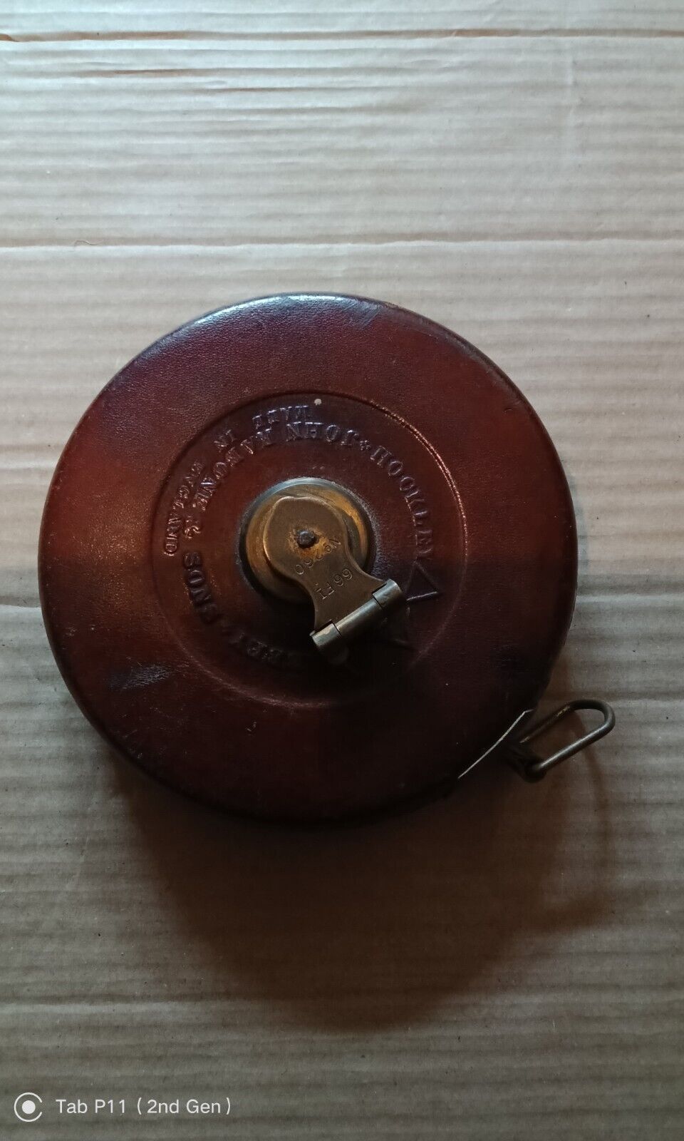 Vintage Leather Tape Measure by John Rabone & Sons Hockley Abbey