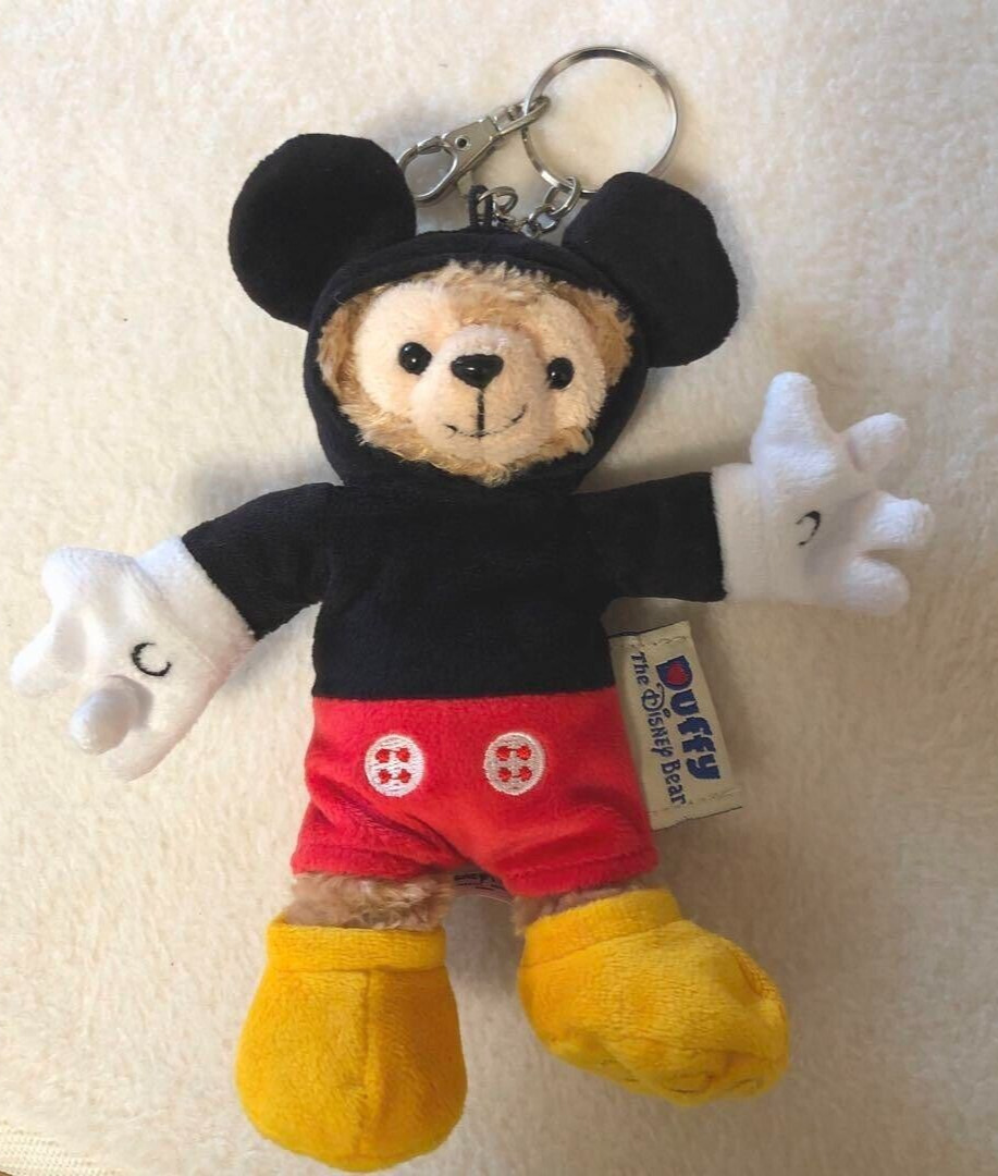 Hong Kong Disneyland Duffy Mickey Mouse Plush Toy Keychain