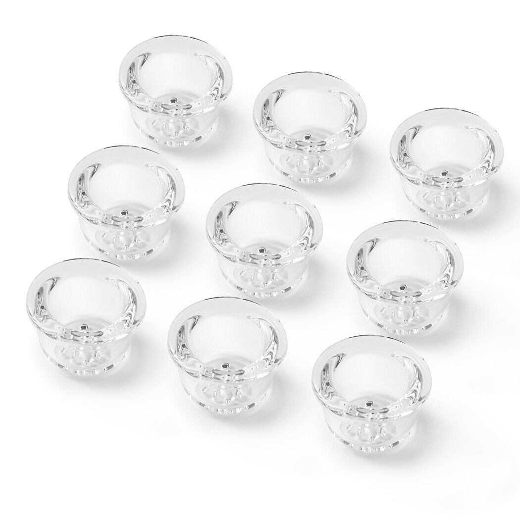 9 Pc 9-Hole Glass Bowl for Silicone Smoking Pipe 9 Replacement Bowl,Ship From US