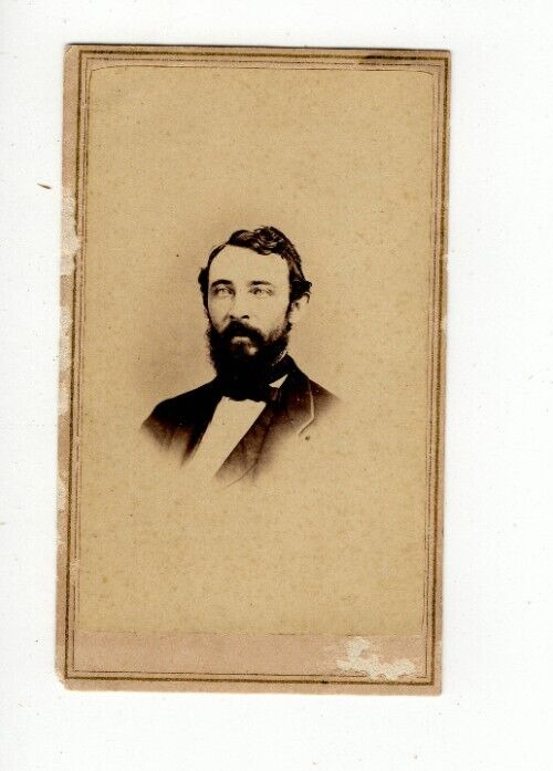RARE 1860's Charles K. Landis Vineland & Sea Isle, NJ Founder CDV Cabinet Photo