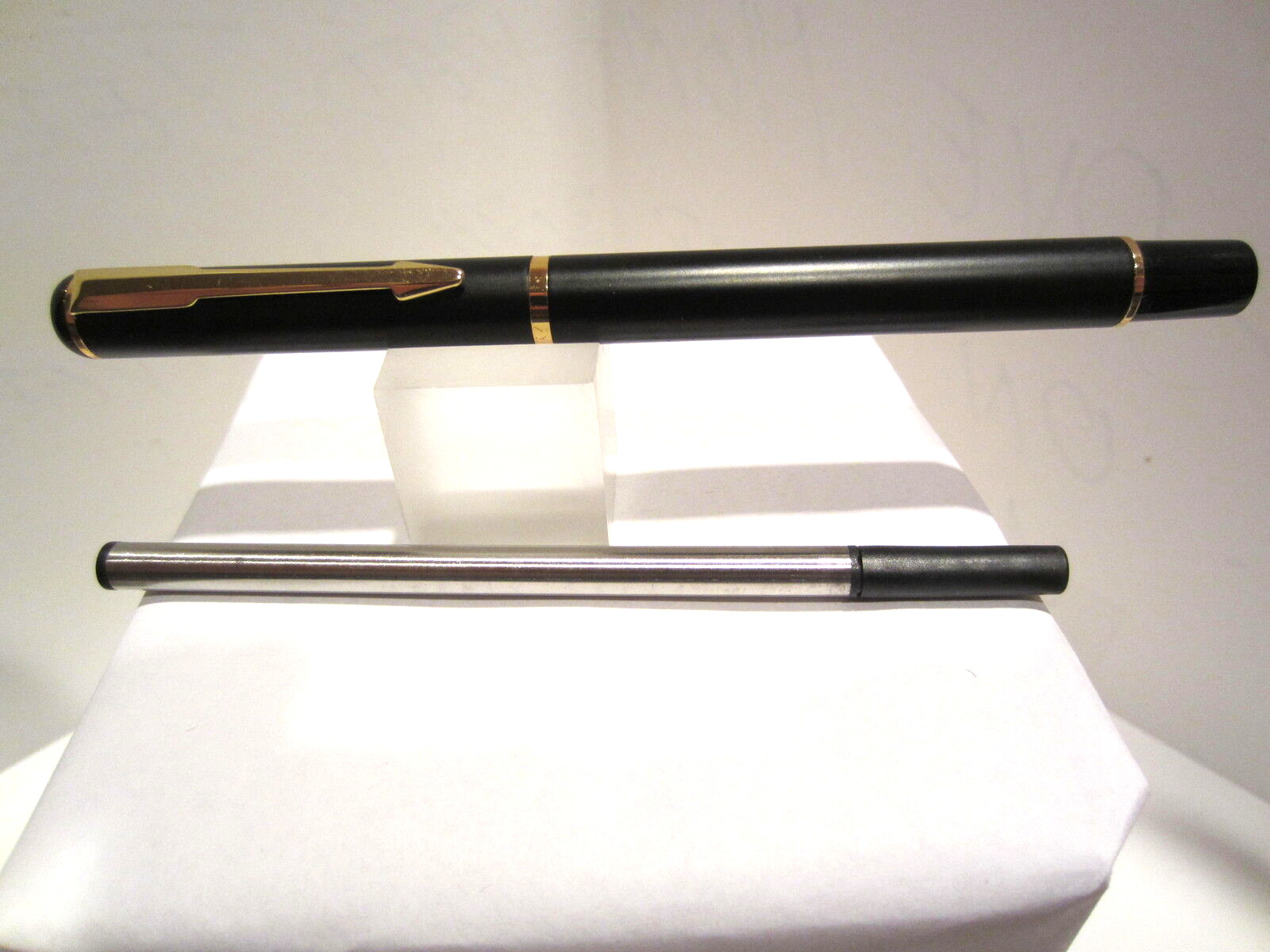 Terzetti Park Vector Metal Rollerball Pen+Spare Refill-Black MATTE /GT+Gift Box