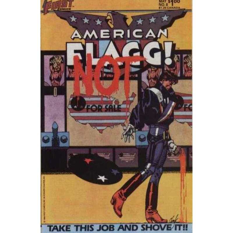 American Flagg #8 in Very Fine minus condition. First comics [h,