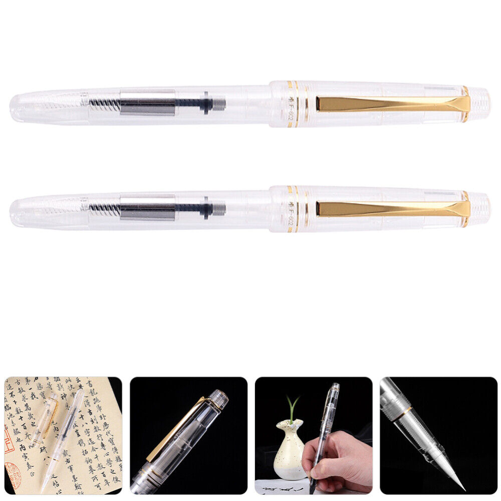 2x Chinese Calligraphy Brush Fine Tip Painting Ink Calligraphy Pens for Beginner