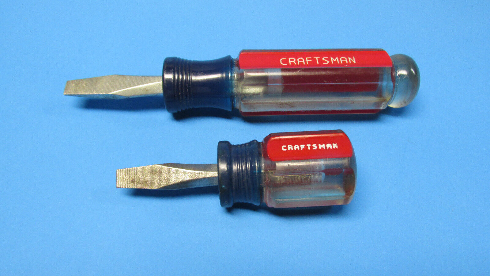 Vintage Craftsman Big & Little Stubby Screwdrivers Made in USA 41586 & No. 4151