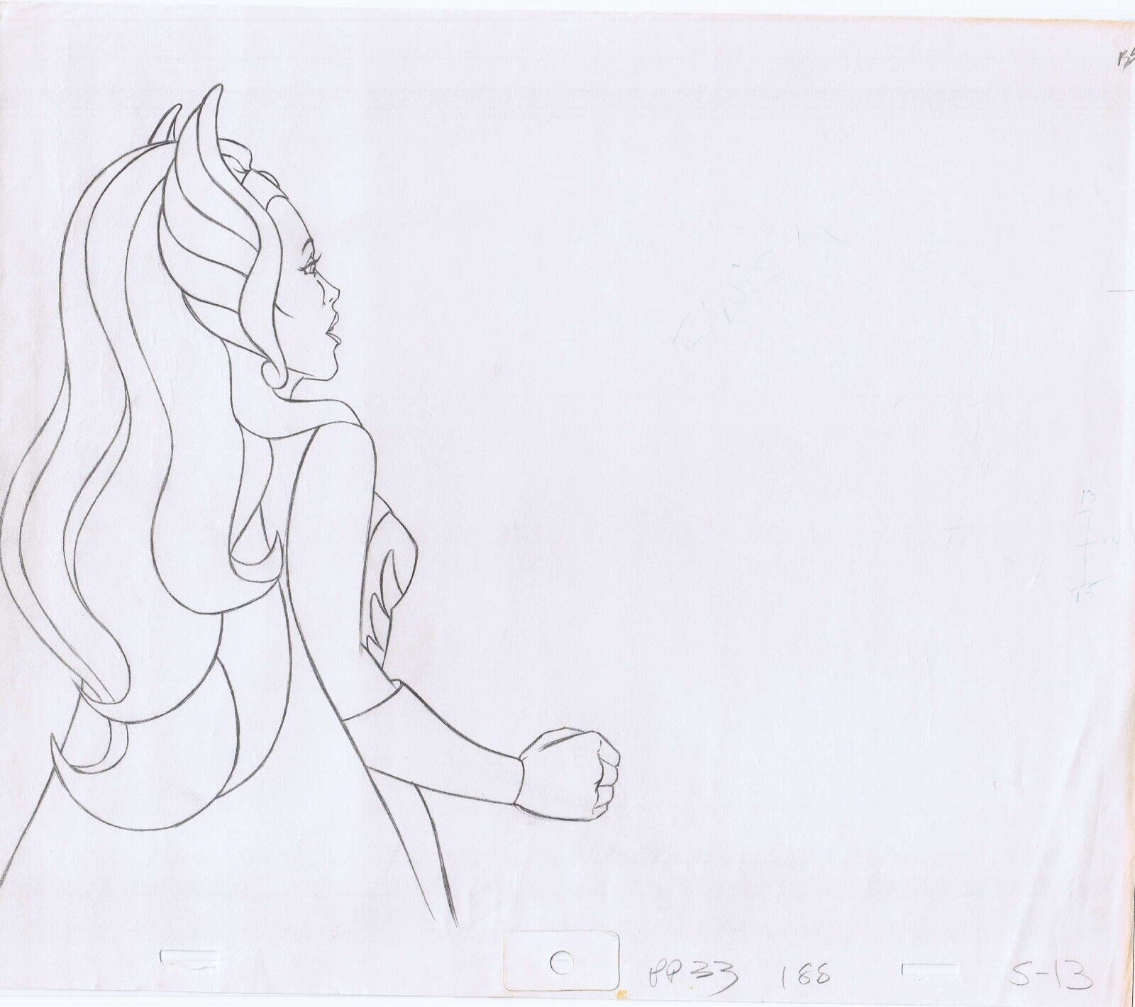 She-Ra 1985 Original Art w/COA Animation Production Pencils PP33 188 S-13