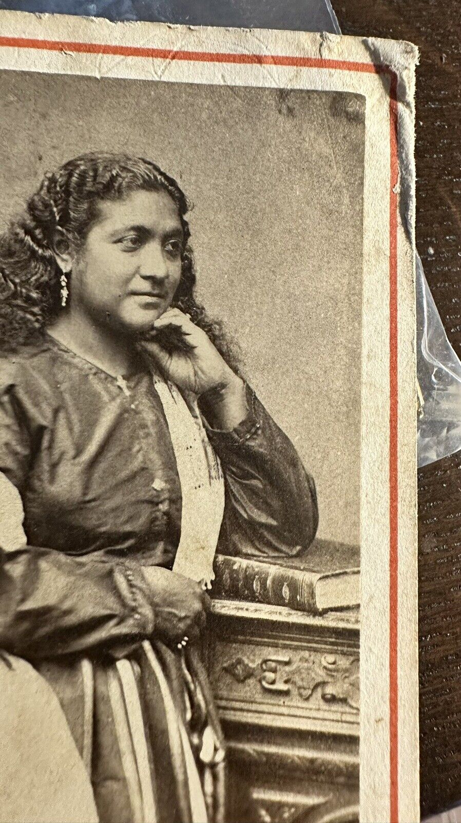 Rare 19th Century CDV Photo Ethnic / Mestiza Woman Lima Peru 1860s