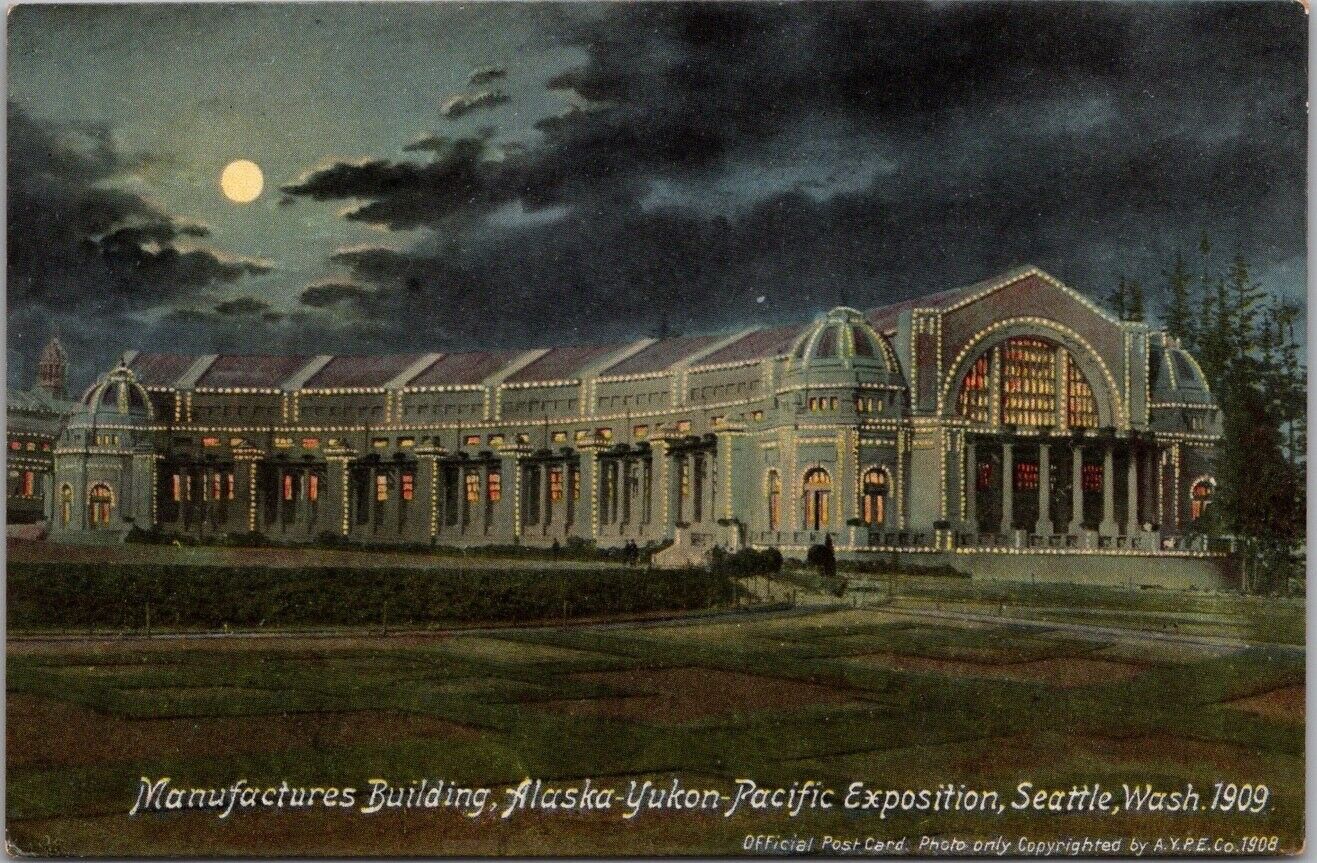 1909 AYPE EXPO Seattle Postcard \
