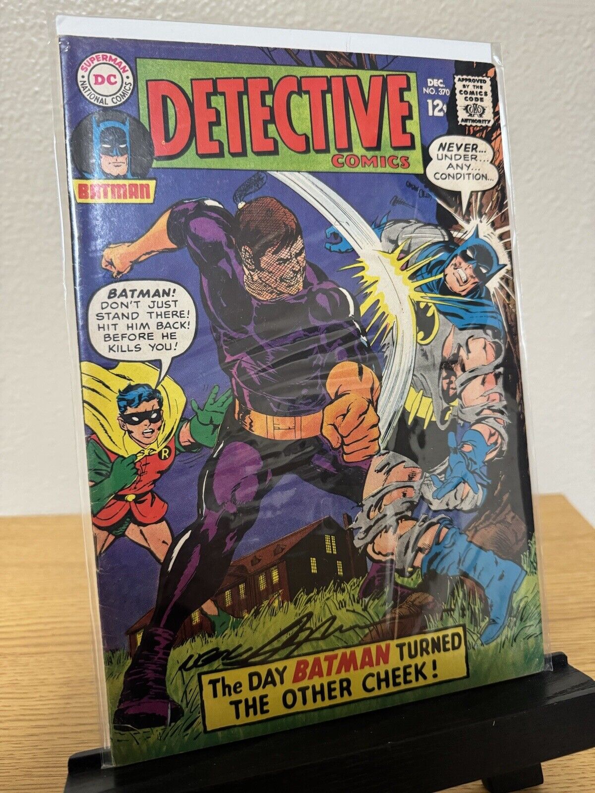 Detective Comics #370 Batman 1967 Neal Adams Cover Silver Age Signed