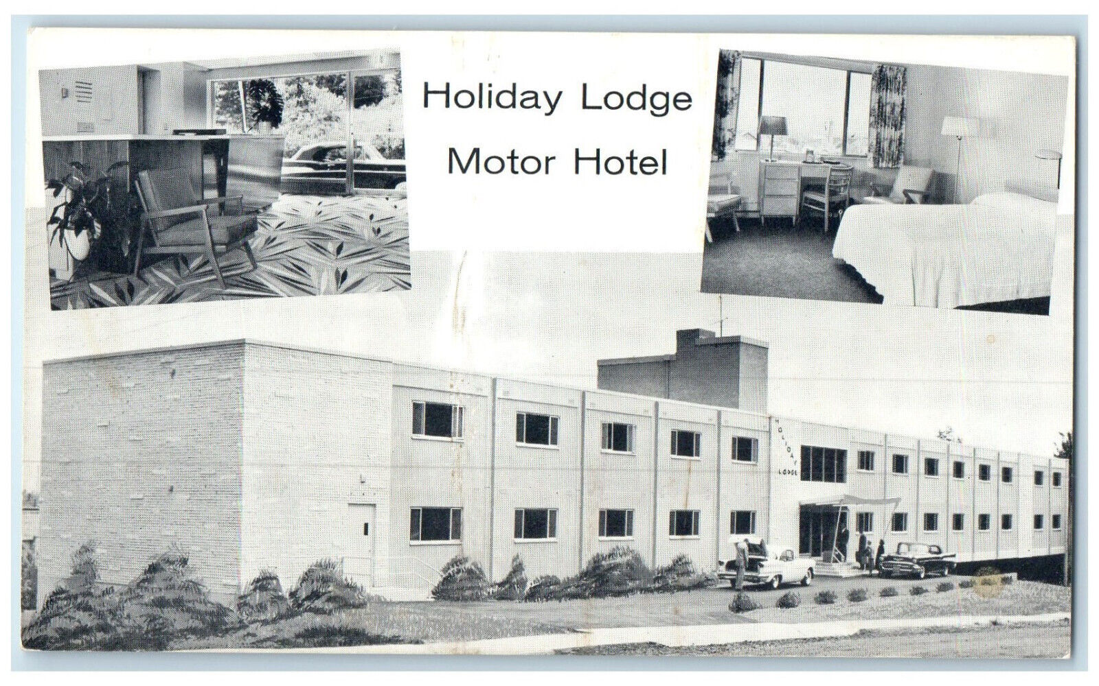 c1950's Holiday Lodge Motor Hotel Seattle Washington WA Multiview Postcard