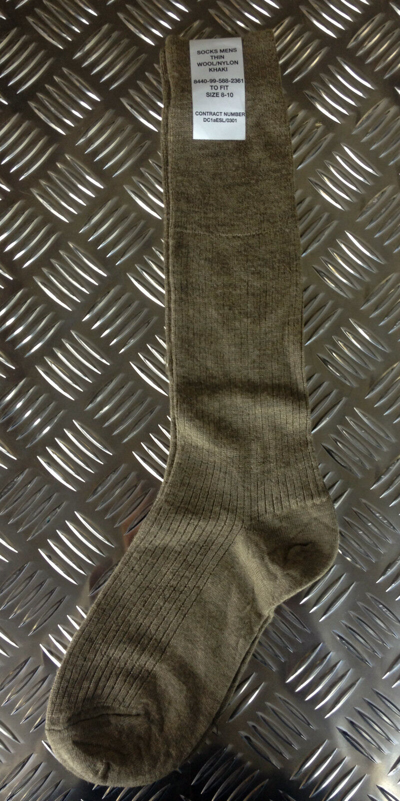 Genuine British Army Wool / Nylon - Black / Khaki  / Stone Long Thin Socks Lot