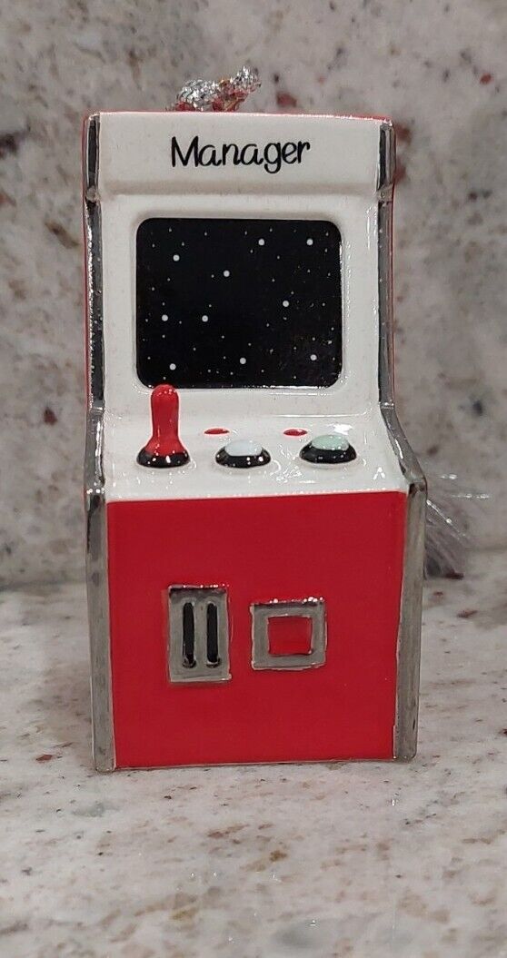 NEW IN BOX Lenox Retro Arcade Game Christmas Ornament Engraved \