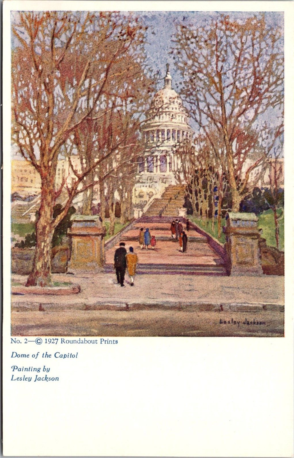Postcard Unused Dome Of The Capitol Washington D C [by]