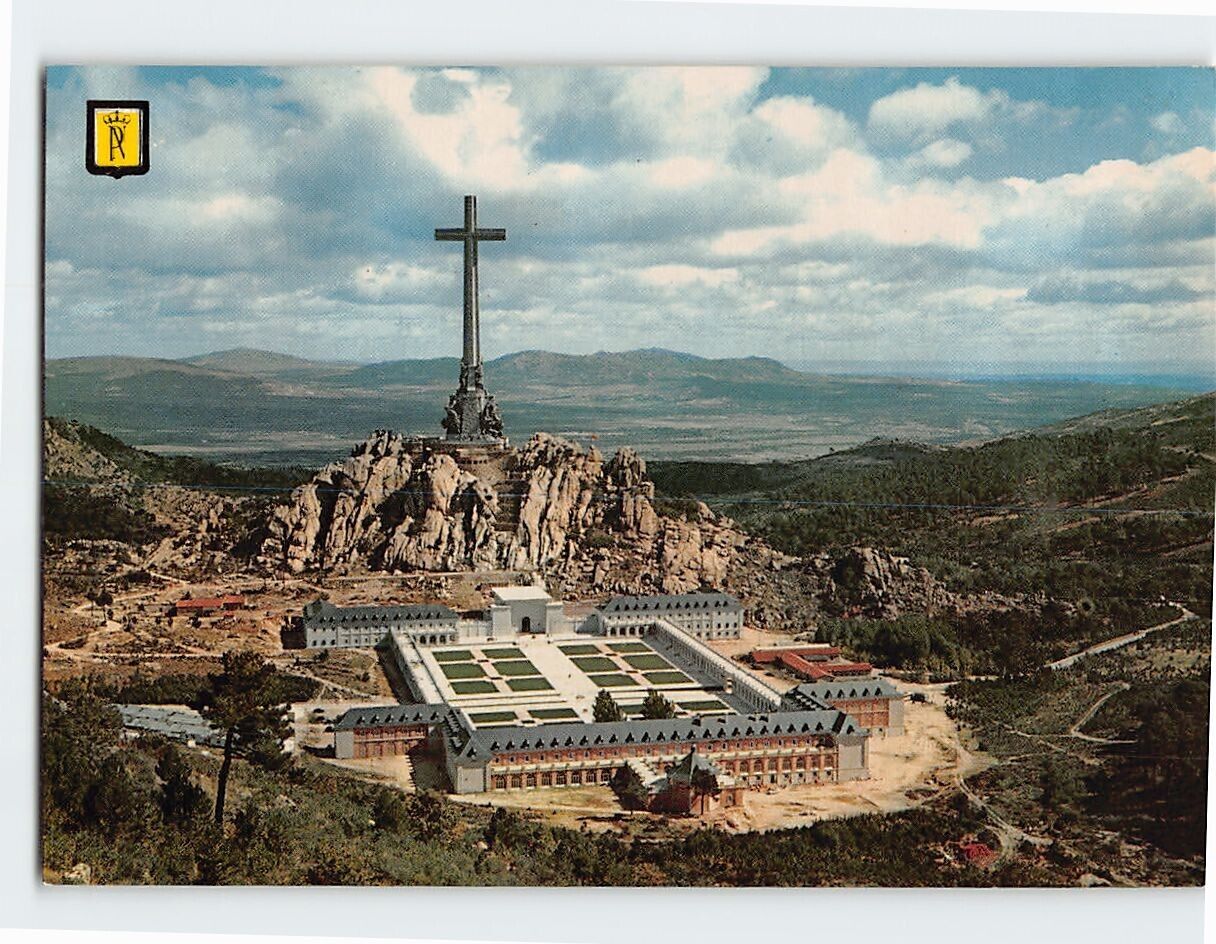 Postcard Panoramic View Basílica de la Santa Cruz del Valle de los Caídos Spain