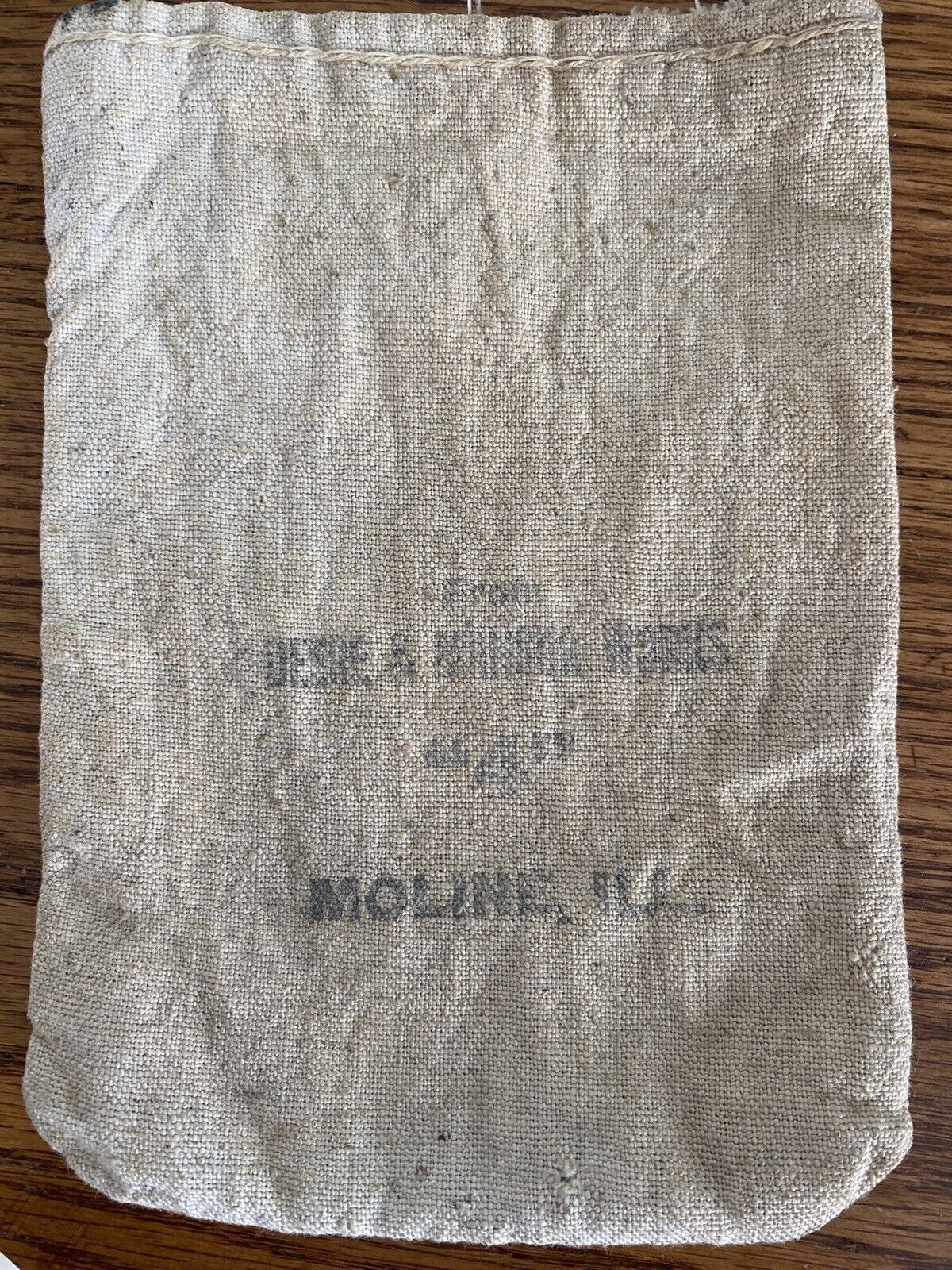 Vintage Cloth John Deere and Mansur Works Parts Bag 7\