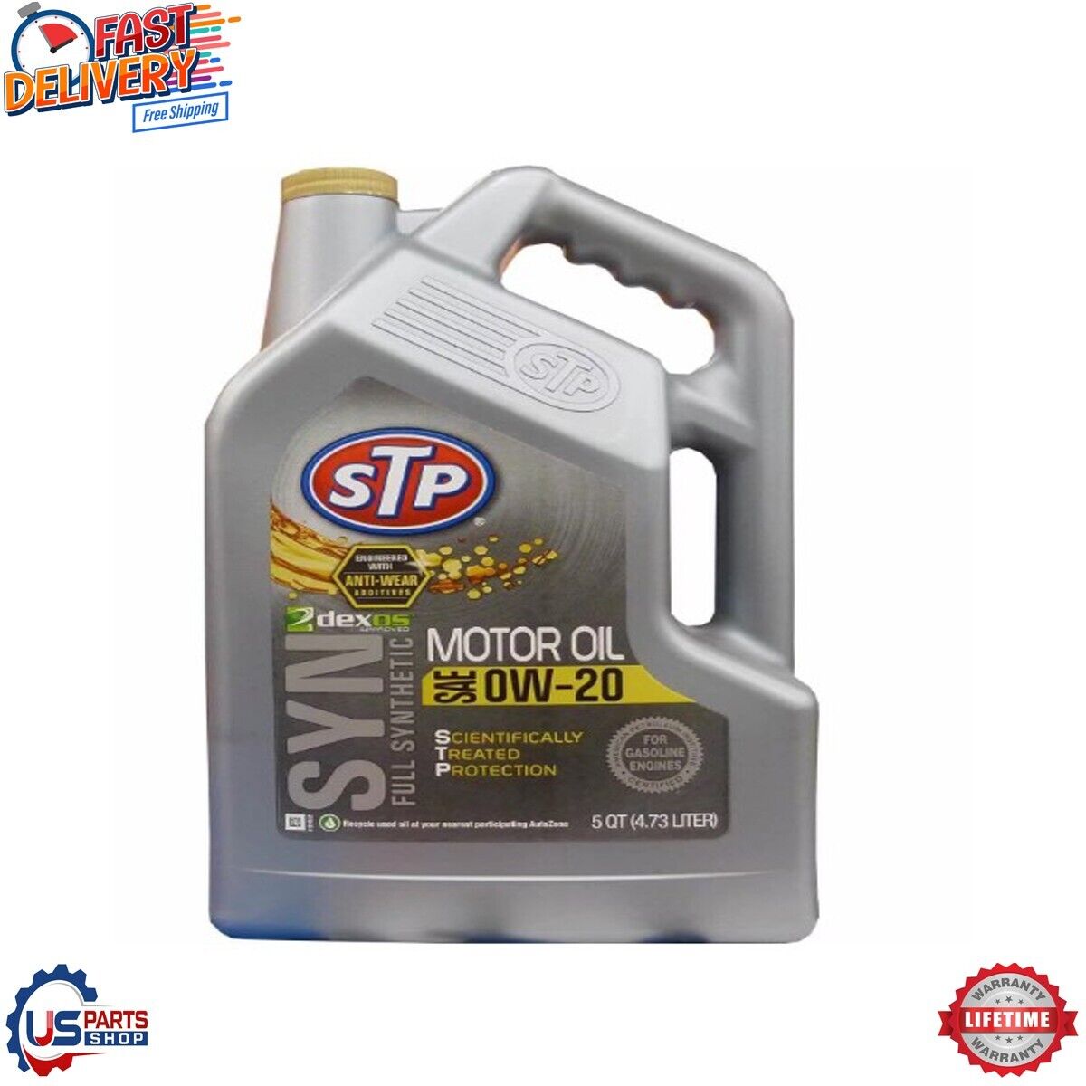 STP Full Synthetic Engine Oil 0W-20 5 Quart