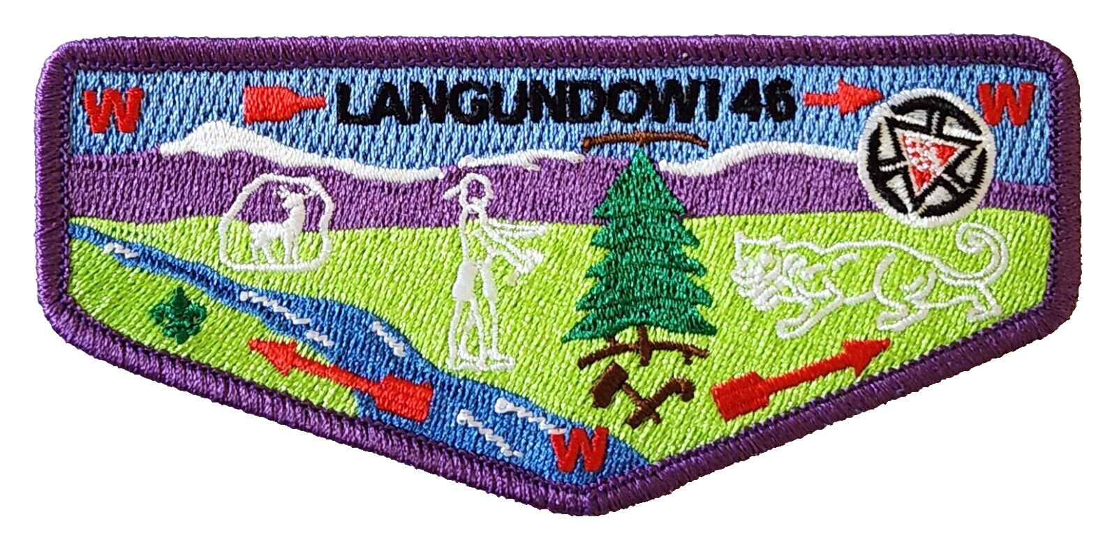 Lodge 46 Langundowi S15 20015 Centennial Pocket Flap  OA  BSA