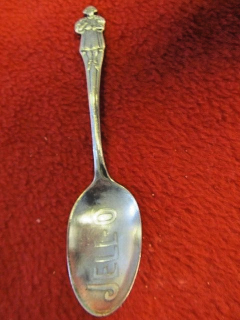Antique 1900 Jell-O Advertising Souvenir Spoon Silverplate Gelatin Dessert Snack