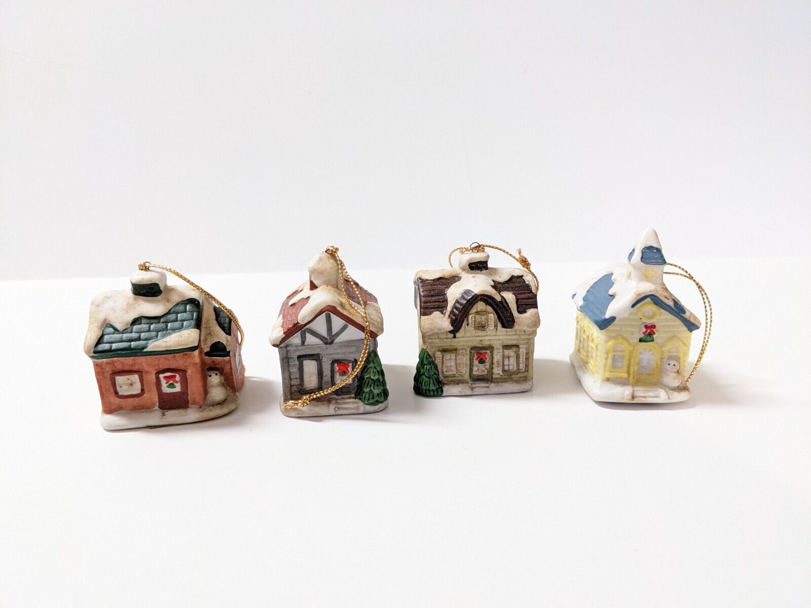 Homco Home Interiors Christmas miniature cottage Vintage collection 