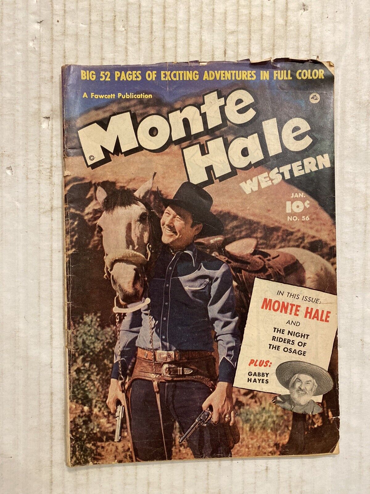 Monte Hale Western #56 ~ G/VG ~ 1951 Fawcett Comics