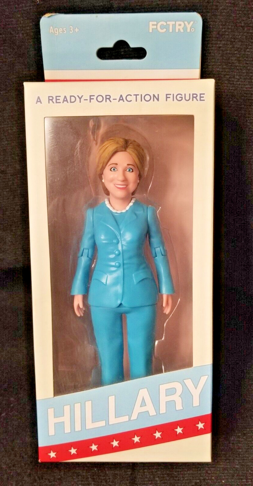 Hillary Clinton Gag Gift Action Figure 2016 Election Blue Suit 6\