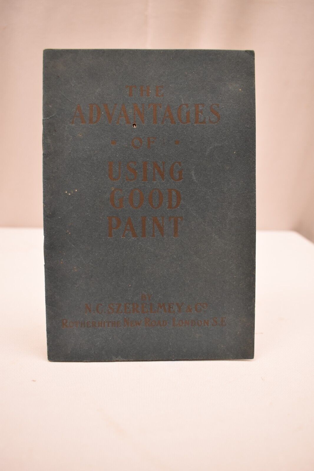 Antique The Advantages Of Good Paint Descriptive Book N C Szerelmey And Co Old