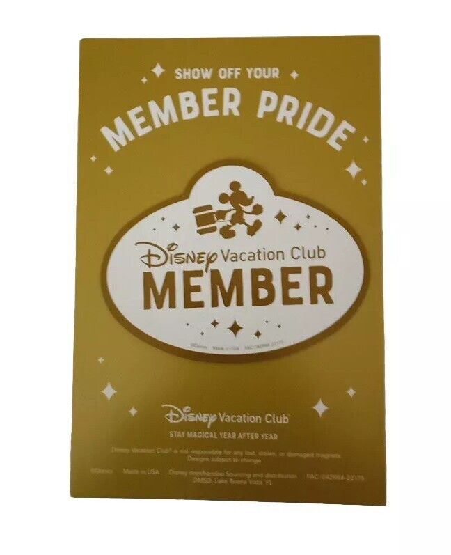 Disney Vacation Club Show Off Member Pride 2023 Magnet