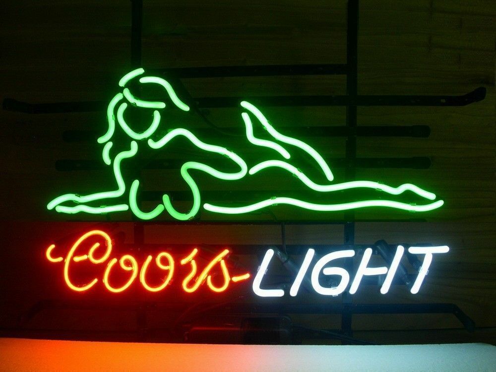 New COORS LIGHT GIRL Neon Light Sign 17\