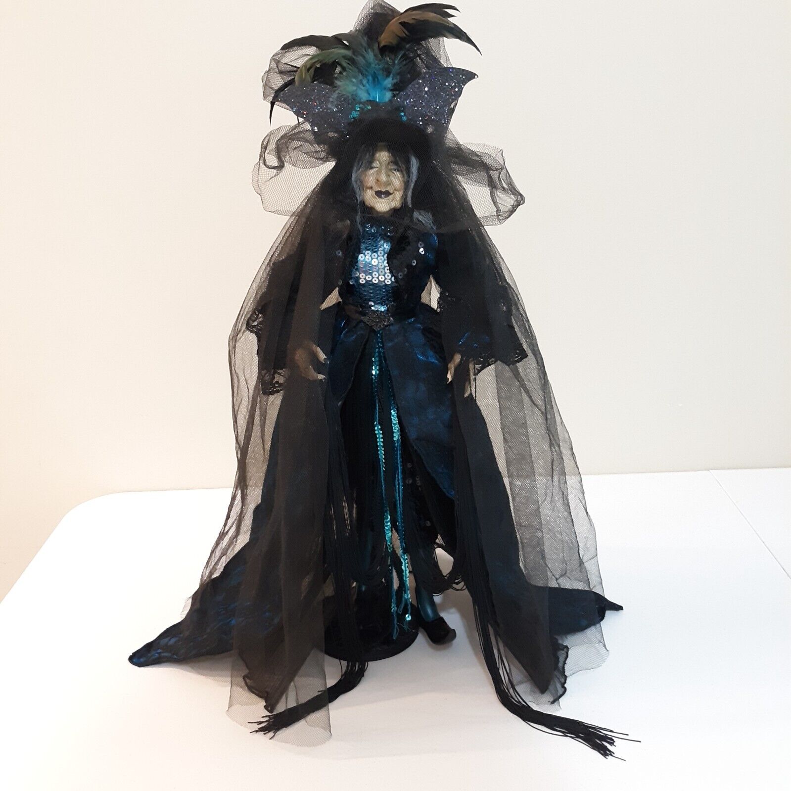 Creepy Witch Gothic Old Woman Doll Halloween 24\