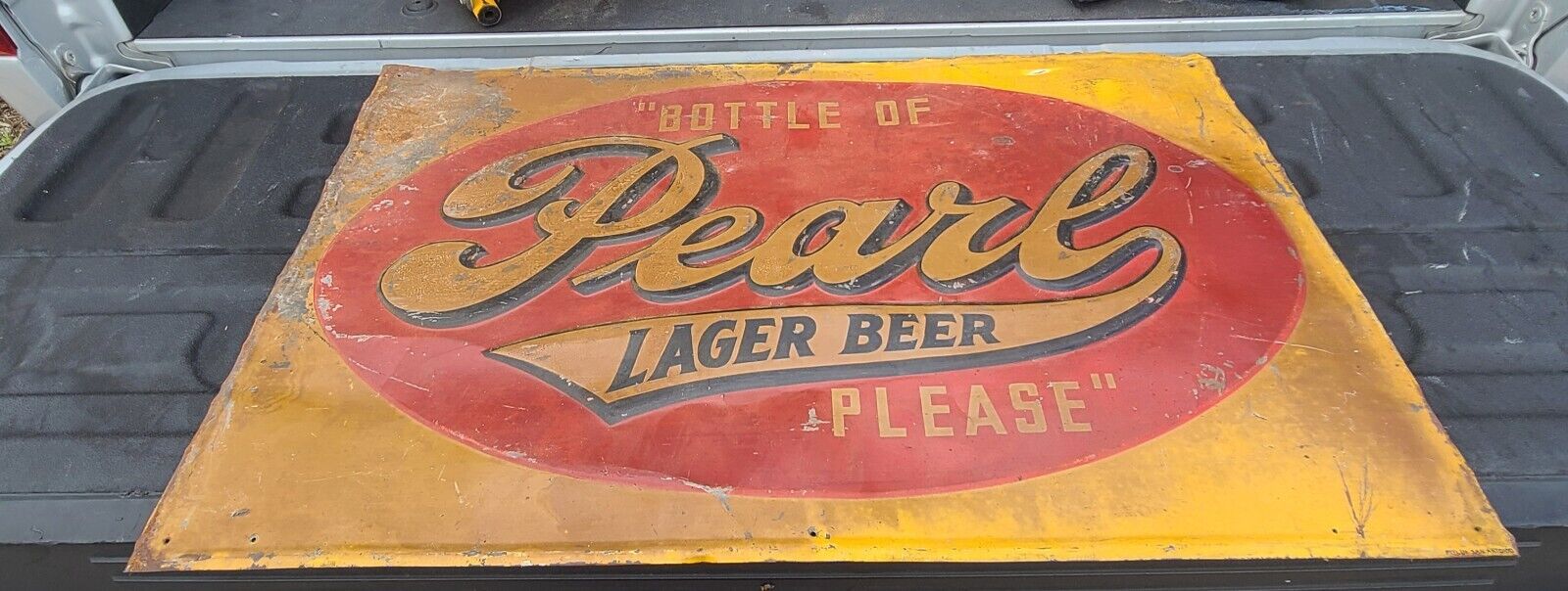 Vintage Metal Beer Sign