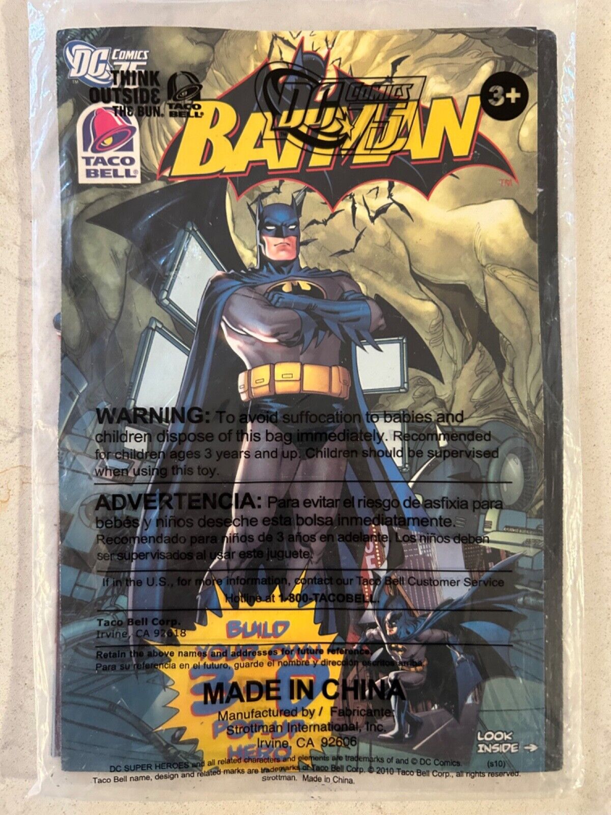 DC Comics BATMAN 75, Taco Bell, Unopened 