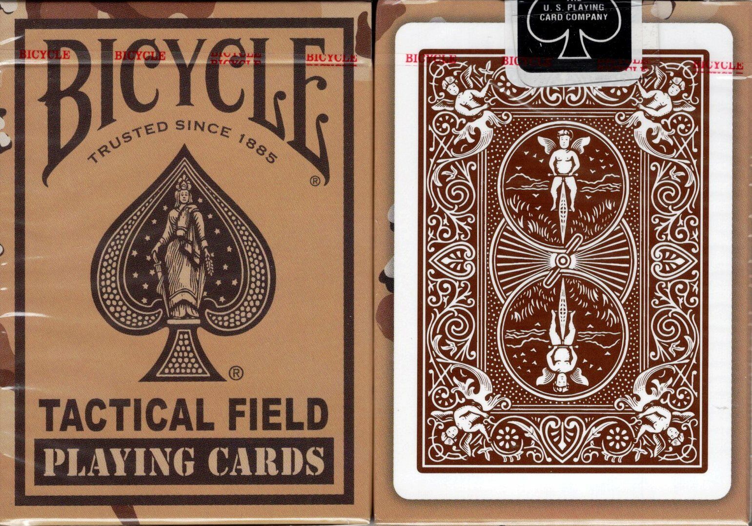 Tactical Field Desert Brown Bicycle Playing Cards Poker Size Deck USPCC Custom