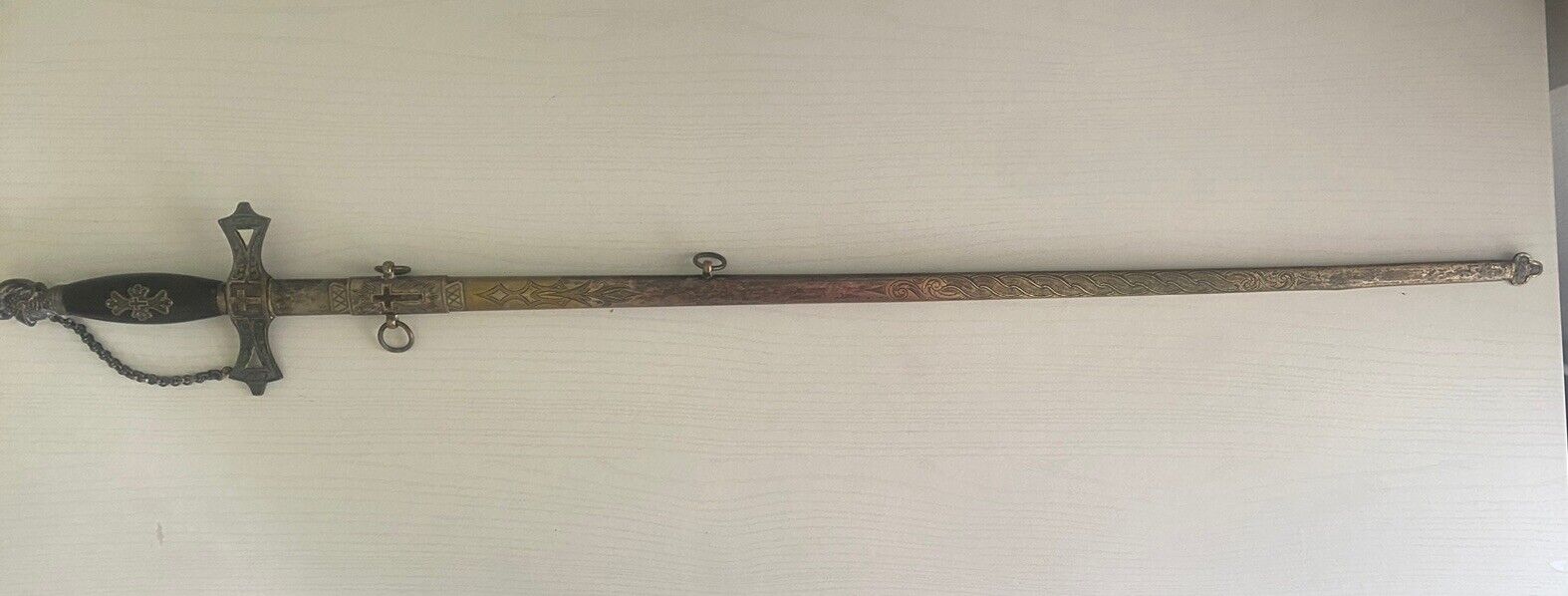 Antique KNIGHTS OF PYTHIAS Ceremonial Sword Unknown Date