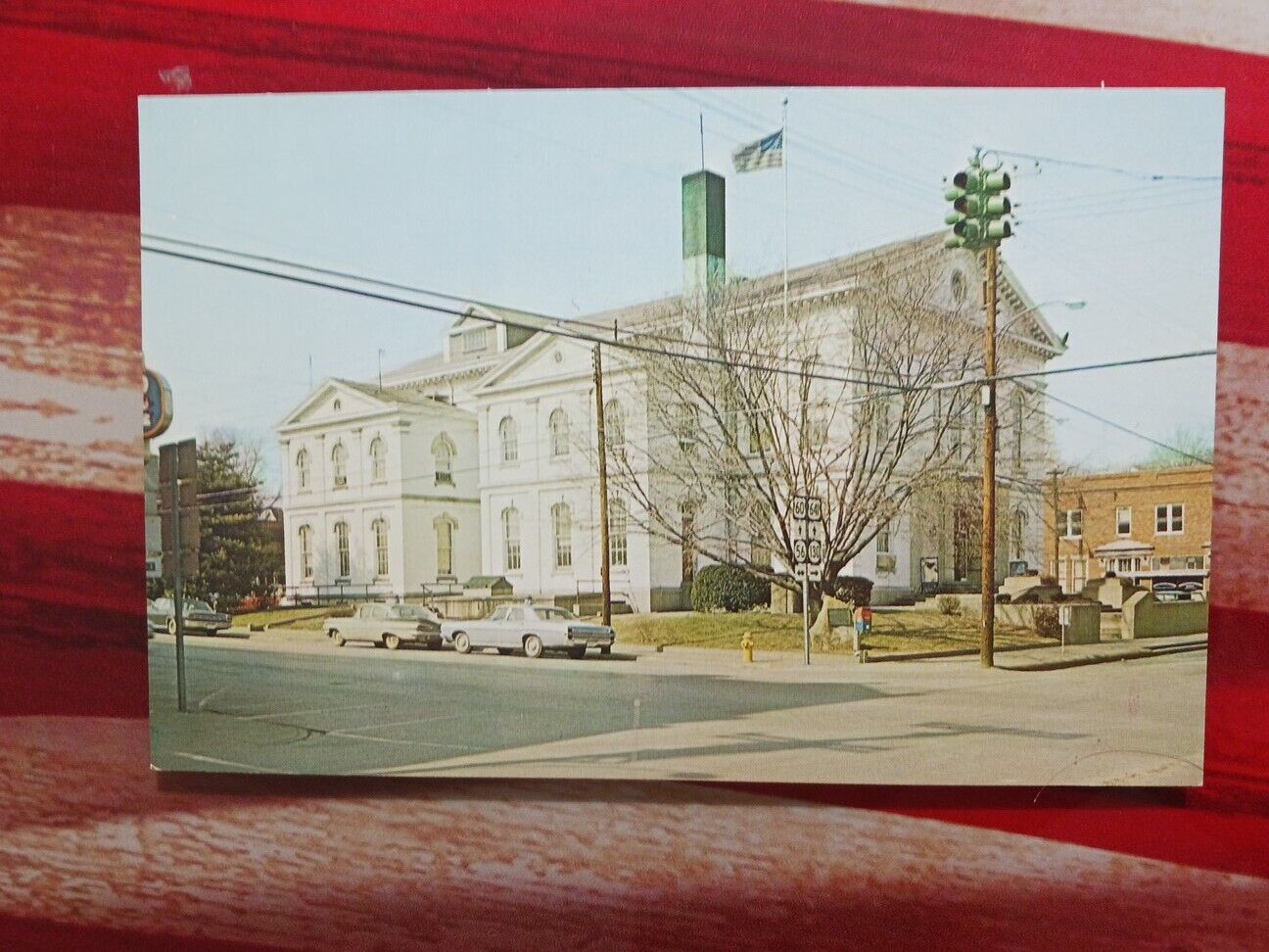 a Vintage 1960s postcard KENTUCKY Union County Courthouse Morganfield KY 