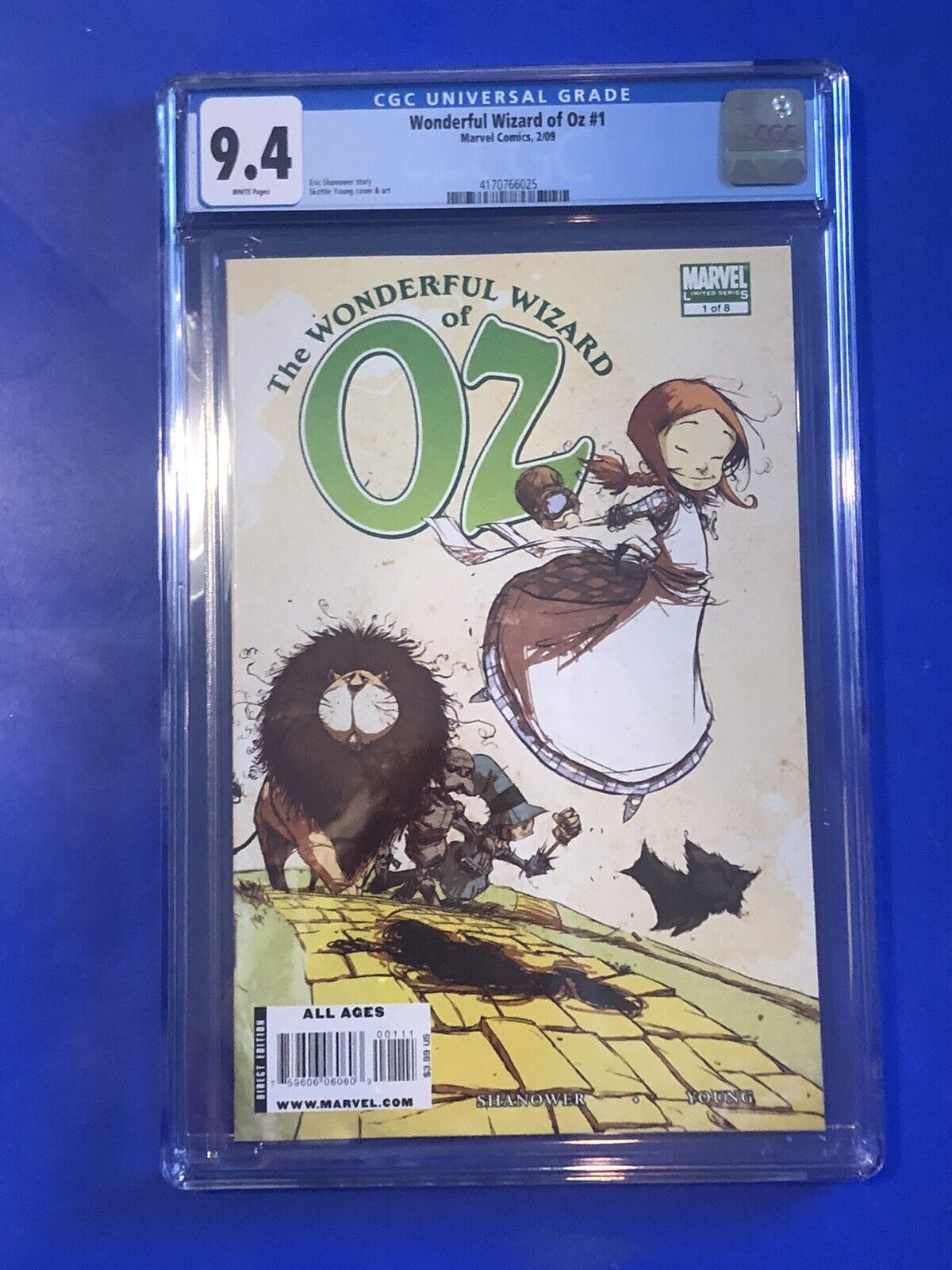 Wonderful Wizard of OZ 1 CGC 9.4 Skottie Young Cover 1st Print Marvel Comic 2009