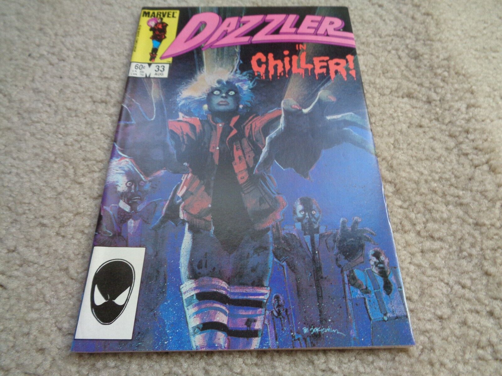 Dazzler #33 COMIC BOOK 1984 MICHAEL JACKSON THRILLER HOMAGE COVER HOT KEY