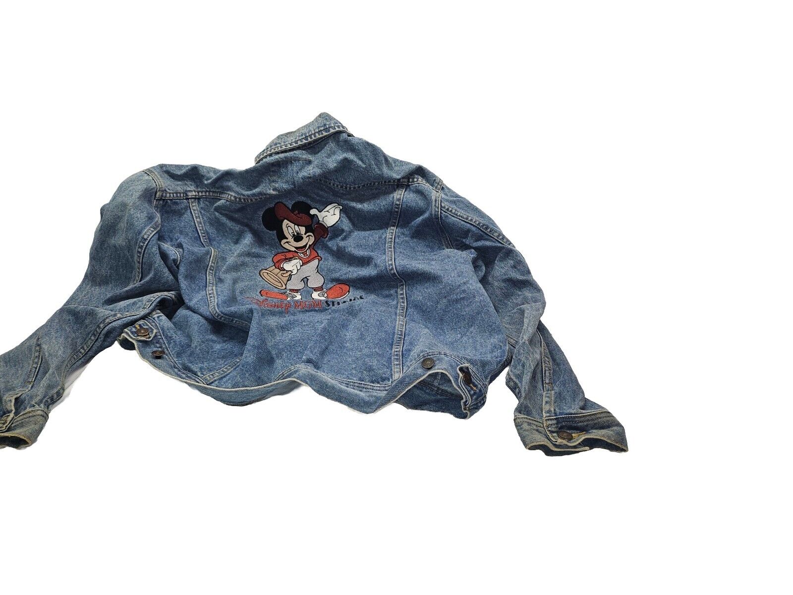  Vintage Disney MGM Studios Mickey Mouse Denim Jacket Size XL Rare