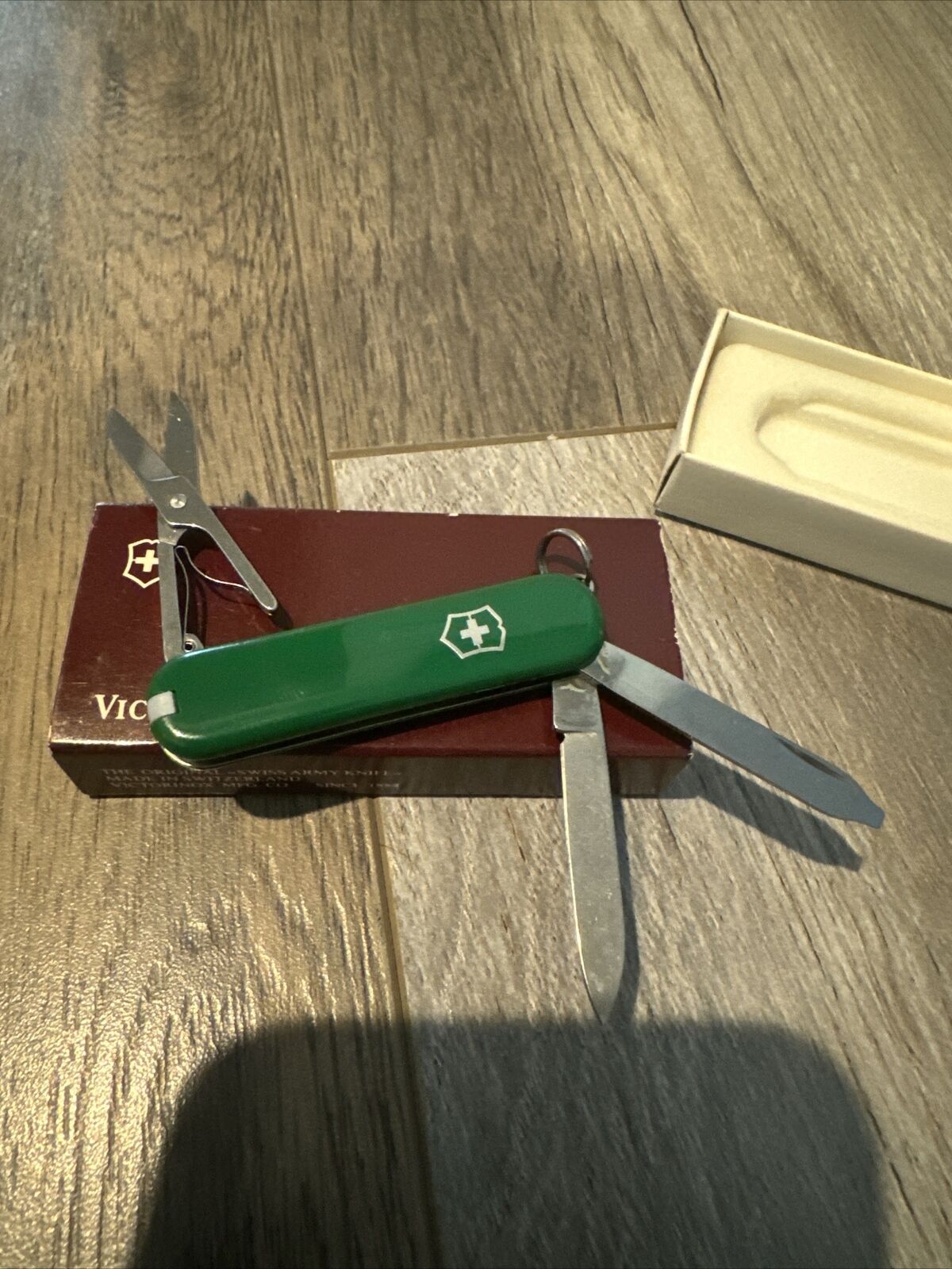 Green Victorinox Swiss Army Classic 3 Tools Air Products