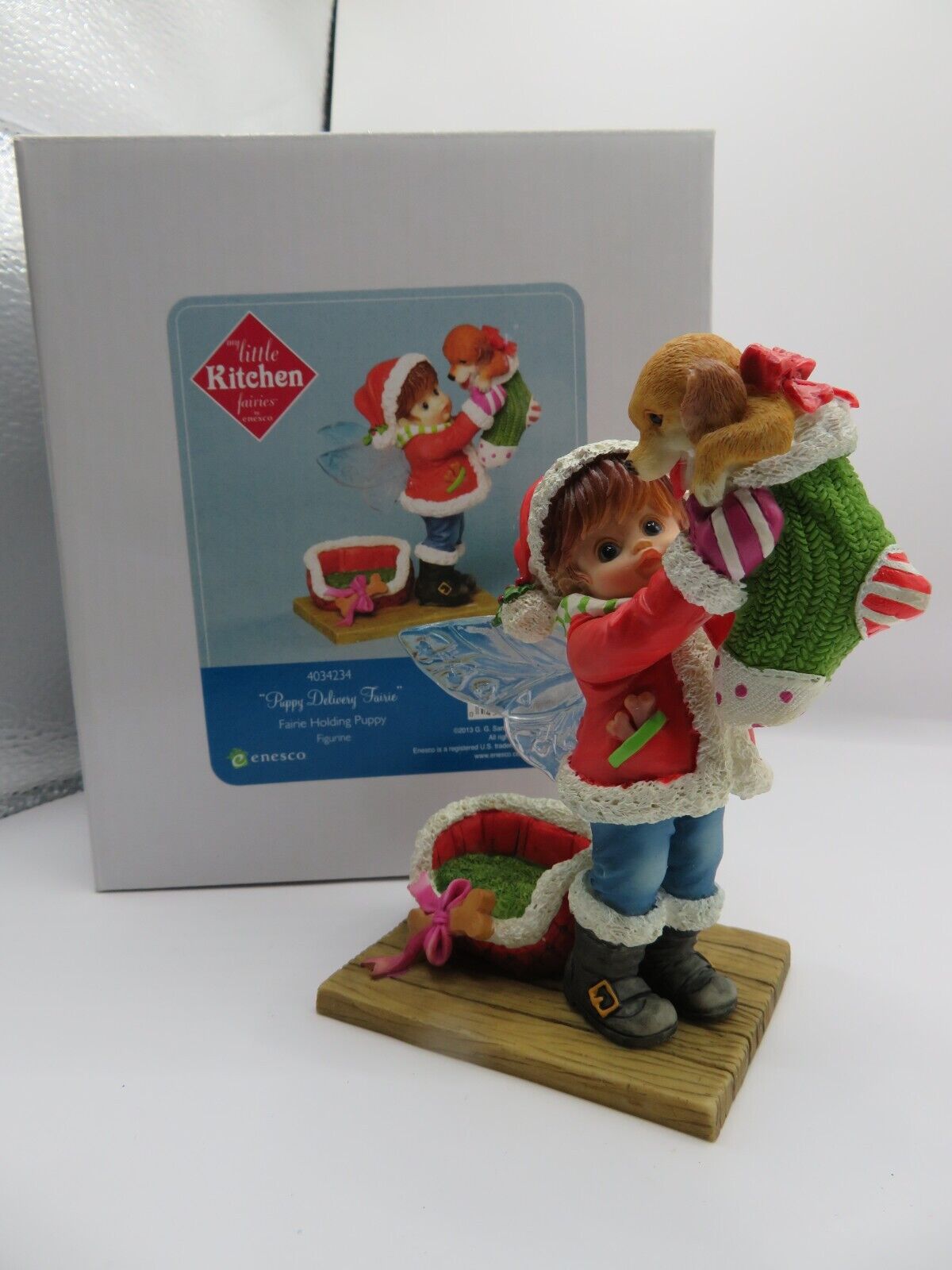 Enesco My Little Kitchen Fairies Puppy Delivery Fairie 4034234 Rare New-free shi