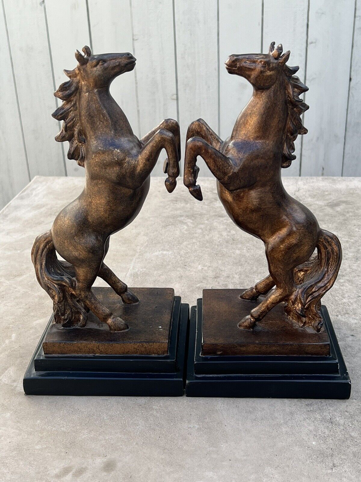 Rare Donald Trump Home Collection 2008 Pair Of Horses Sculptures Figurine