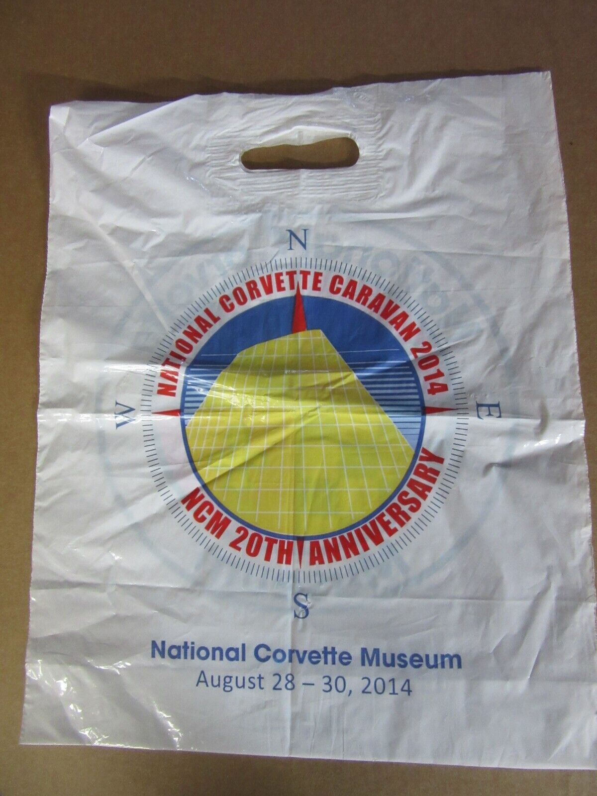 National Corvette Museum NCM 20th Anniversary Gift Shop Bag August 2014