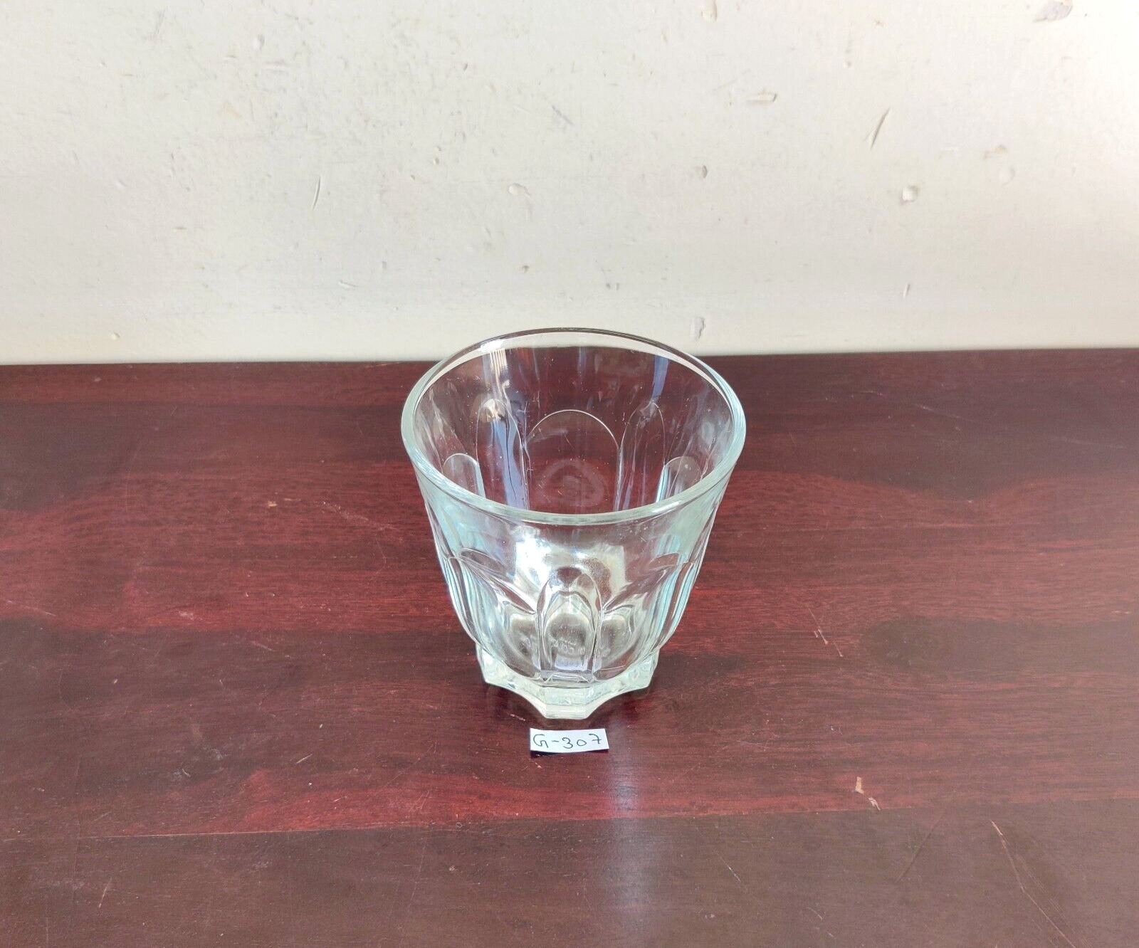 Vintage Clear Glass Tequila Shot Tumbler Arcoroc Barware Decorative Props GT186