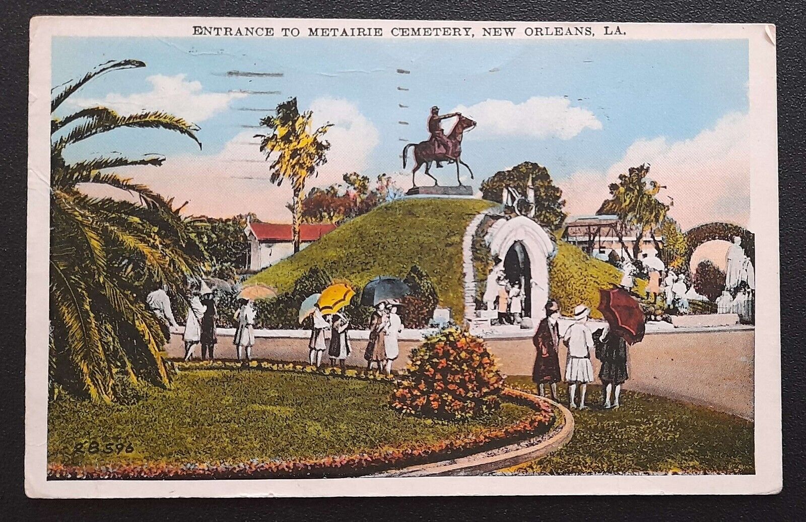 Vintage Postcard Metairie Cemetery in New Orleans LA Louisiana